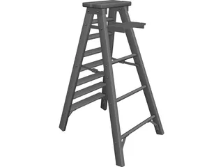 Step Ladder 3D Model