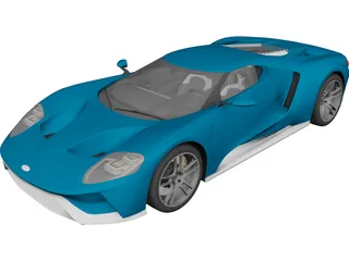 Ford GT (2017) 3D Model