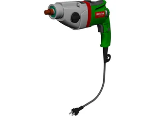 Power Drill Metabo SBE 1010 Plus CAD 3D Model