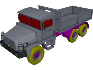 Dumper Truck CAD 3D Model