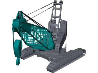 Crawler Crane 3D Model