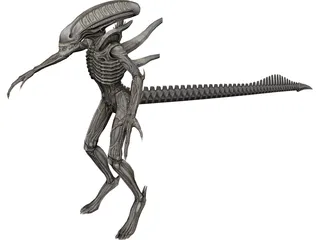 Alien Warrior 3D Model 3D Preview