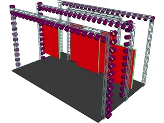 DJ Stage 3D Model