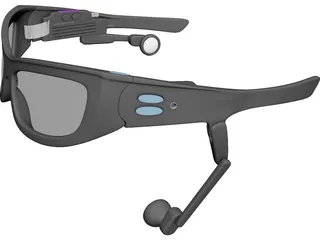 Oakley 3D Cyber Glasses 3D Model 3D Preview