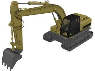 Excavator 3D Model