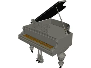 Grand Piano 3D Model