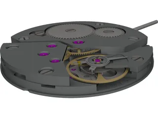 Watch Working Moving Model 3D Model