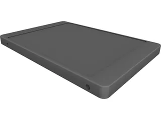 Slim SSD CAD 3D Model