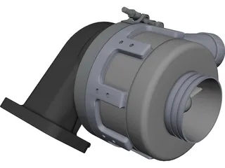 Aerocharger CAD 3D Model