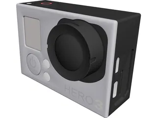 GoPro Hero 3 CAD 3D Model