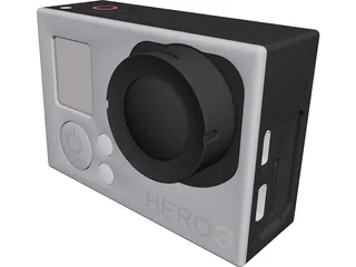 GoPro Hero 3 3D Model