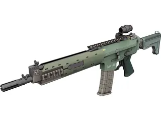 AK-5C Gun 3D Model 3D Preview