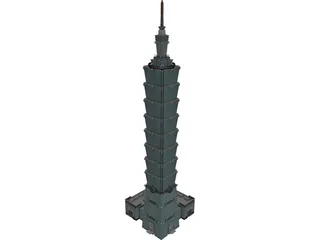 Taipei 101 World Financial Center 3D Model
