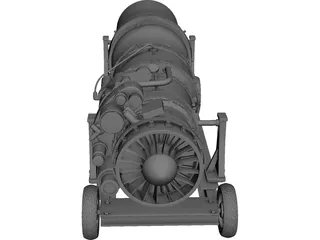 Jet Engine 3D Model