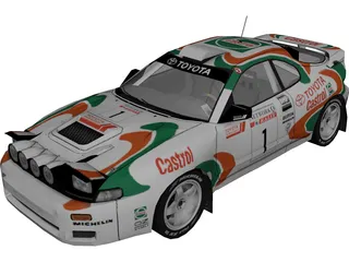 Toyota Celica GT4 WRC 3D Model 3D Preview
