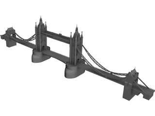 Tower Bridge London 3D Model