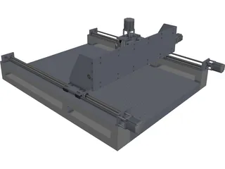 3 Axis CNC CAD 3D Model