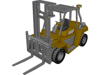 Forklift CAD 3D Model