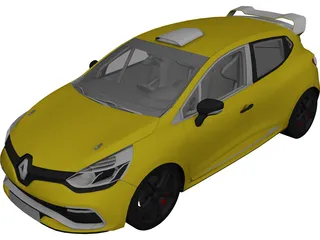 Renault Clio RS Cup (2014) 3D Model