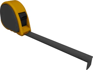 Tailor measuring tape 02 3D model