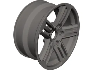 VW Scirocco Wheel Talladega 17 inch 3D Model