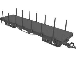 LGB Flatcar CAD 3D Model