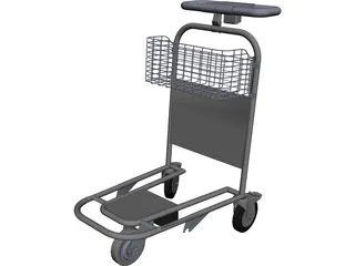 Airport Trolley 3D Model