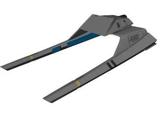 Star Trek Vulcan Shuttle Surak 3D Model