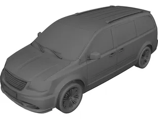 Chrysler Town and Country (2012) 3D Model