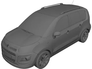 Citroen C3 Picasso (2013) 3D Model 3D Preview