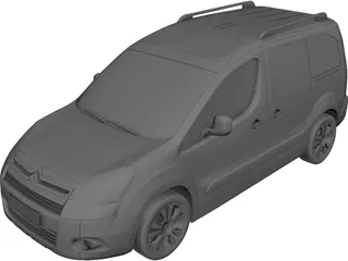 Citroen Berlingo Multispace (2011) 3D Model 3D Preview