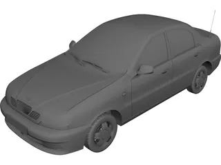 Daewoo Lanos (2012) 3D Model