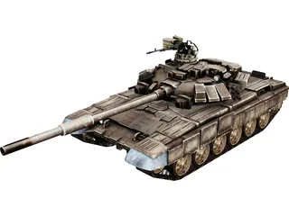 T-90 Russian Tank 3D Model