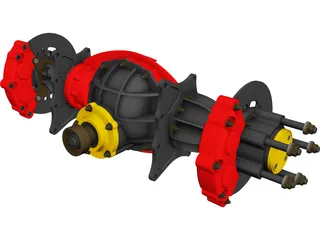 Top Fuel Nodular Differential 3D Model