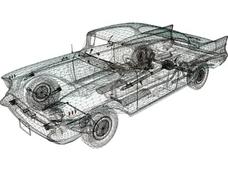 Chevrolet BelAir Sport Coupe (1957) 3D Model