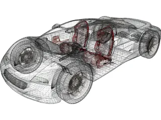 Audi Avus Quattro Concept (1991) 3D Model