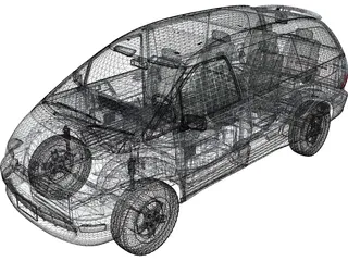 Toyota Lucida (1992) 3D Model