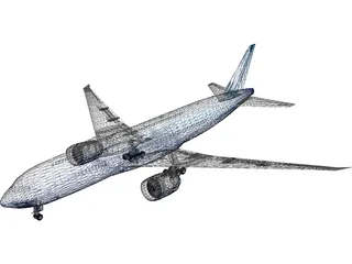 Boeing 777-200 3D Model