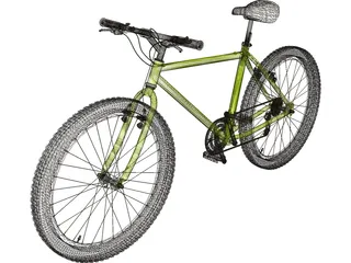 Bike Mountain Hardtail 3D Model