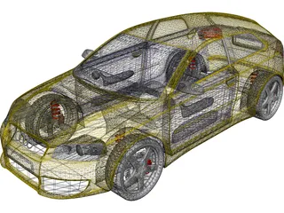 Audi A3 (2004) 3D Model