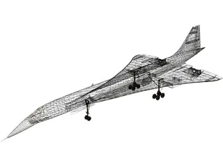 Concorde 3D Model