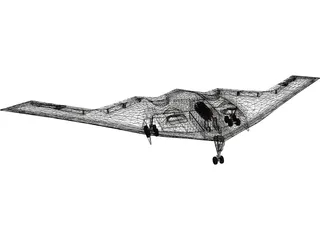 B-2 Northtrop Stealth 3D Model