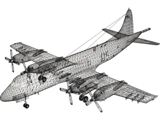 Lockheed P-3C Orion 3D Model
