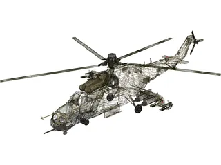 Mil Mi-24 Hind D 3D Model