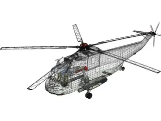 Sikorsky SH-3H Sea King Navy 3D Model