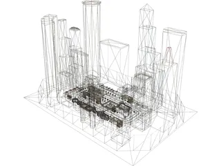 City Block 3D Model