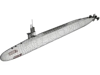 USS Ohio 3D Model