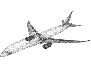 Boeing 787 American Airlines 3D Model