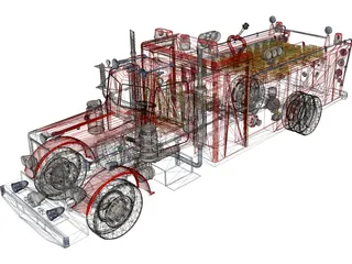 Peterbilt Firefight 3D Model