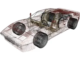 Ferrari 288 GTO (1984) 3D Model